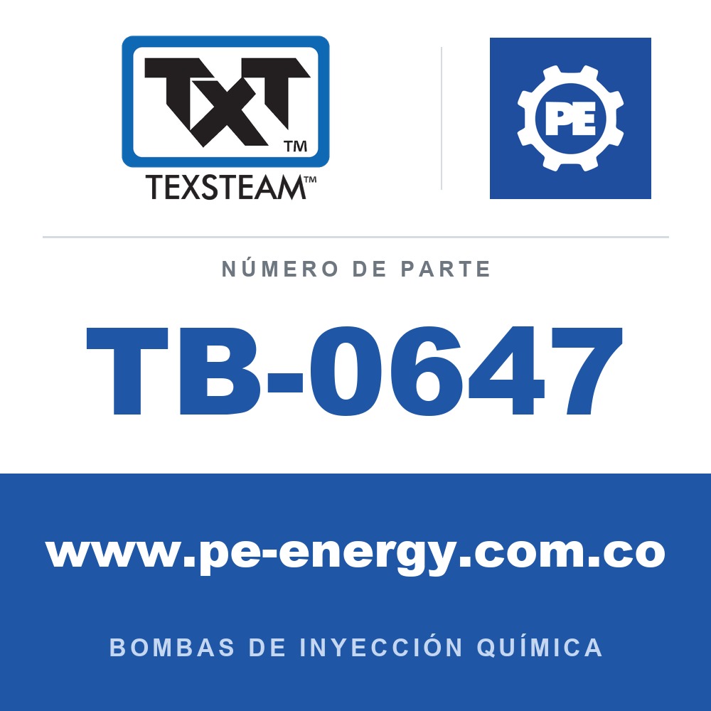 Texsteam TB-0647 - Texsteam TB 0647 - Componente del Cuerpo de Bomba