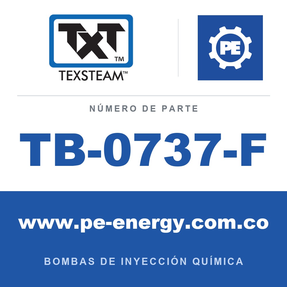 Texsteam TB-0737-F - Texsteam TB 0737-F - Componente del Cuerpo de Bomba
