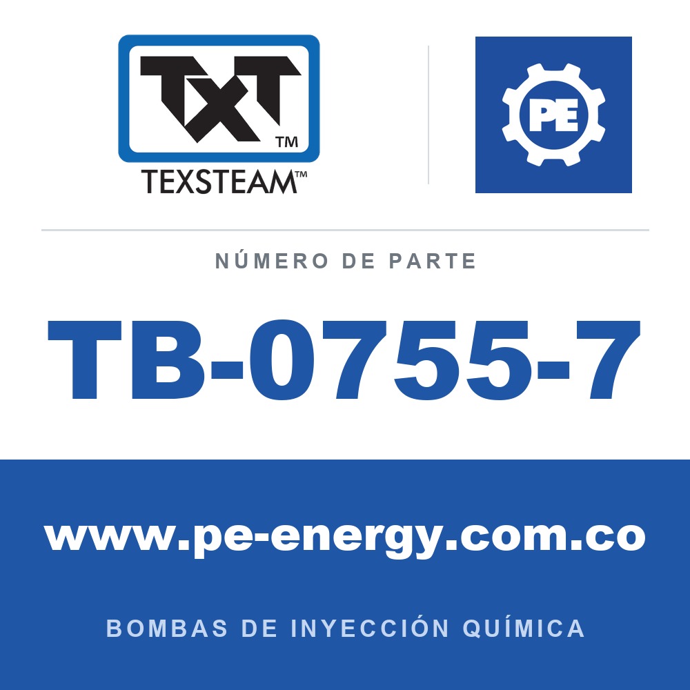 Texsteam TB-0755-7 - Texsteam TB 0755-7 - Componente de Cabezal del Cuerpo de Bomba