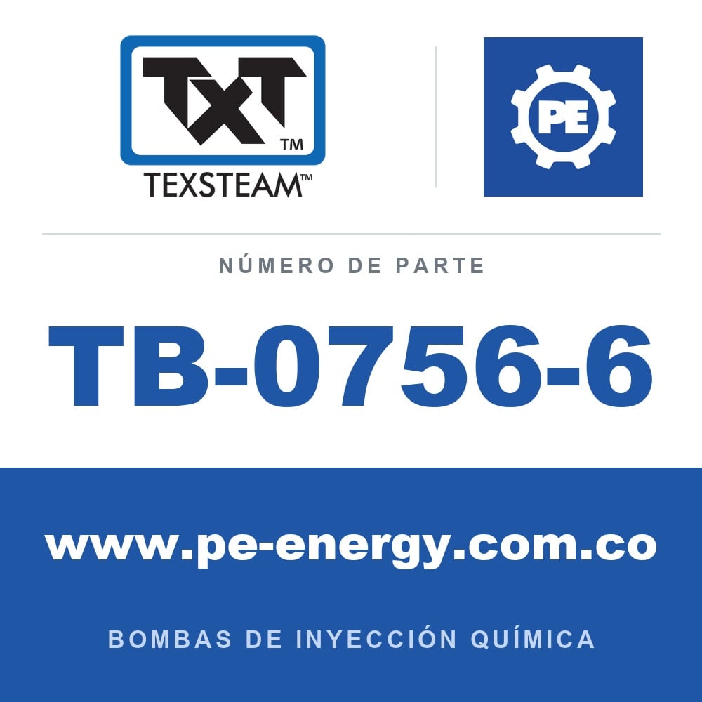Texsteam TB-0756-6 - Texsteam TB 0756-6 - Componente de Cabezal del Cuerpo de Bomba