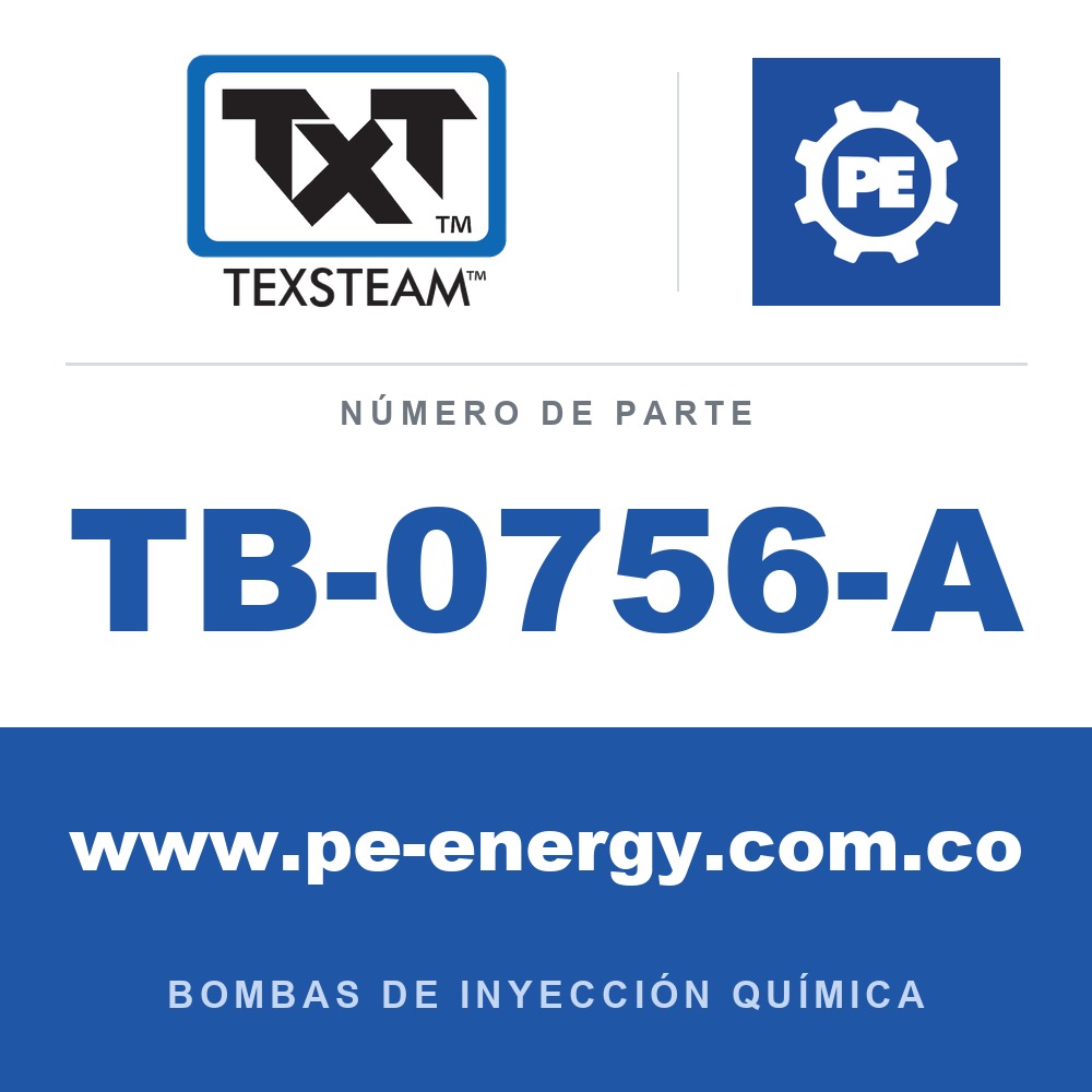 Texsteam TB-0756-A - Texsteam TB 0756-A - Componente de Cabezal del Cuerpo de Bomba
