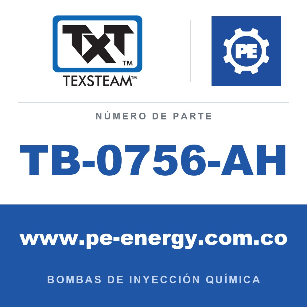 Texsteam TB-0756-AH - Texsteam TB 0756-AH - Componente de Cabezal del Cuerpo de Bomba