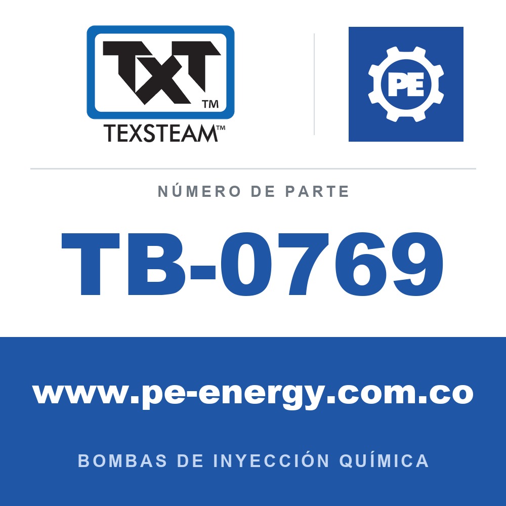 Texsteam TB-0769 - Texsteam TB 0769 - Componente del Cuerpo de Bomba