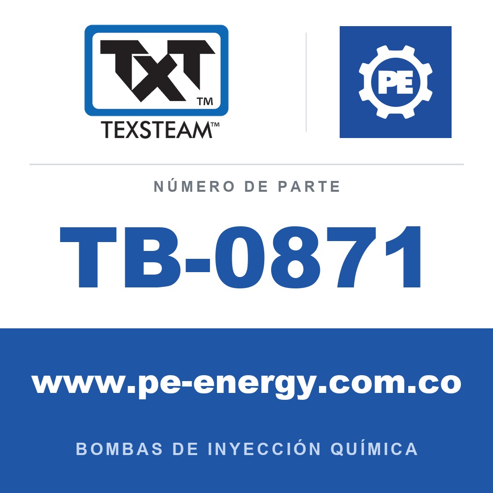 Texsteam TB-0871 - Texsteam TB 0871 - Componente del Cuerpo de Bomba