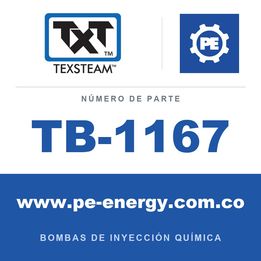 Texsteam TB-1167 - Texsteam TB 1167 - Componente del Cuerpo de Bomba