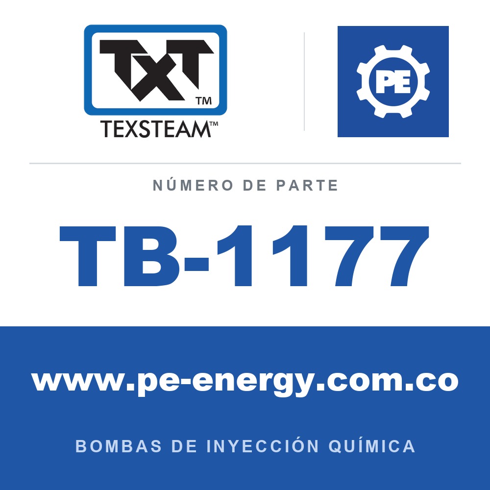 Texsteam TB-1177 - Texsteam TB 1177 - Componente del Cuerpo de Bomba