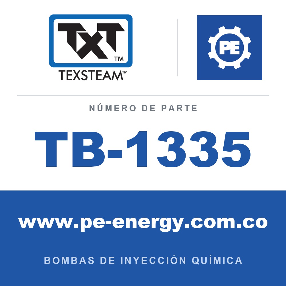 Texsteam TB-1335 - Texsteam TB 1335 - Componente del Cuerpo de Bomba