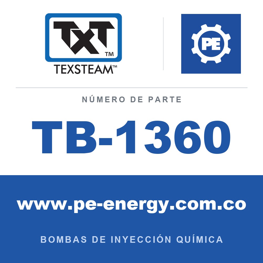 Texsteam TB-1360 - Texsteam TB 1360 - Componente del Cuerpo de Bomba