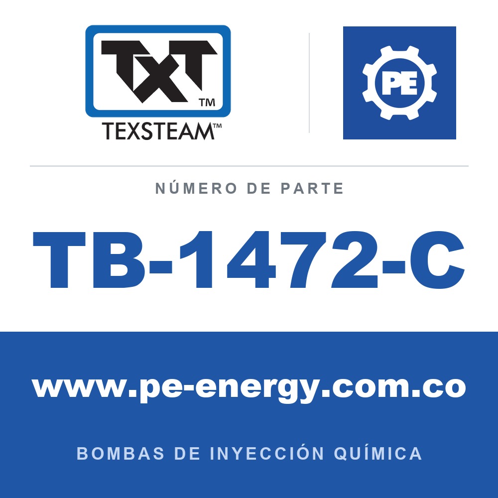 Texsteam TB-1472-C - Texsteam TB 1472-C - Componente de Cabezal del Cuerpo de Bomba