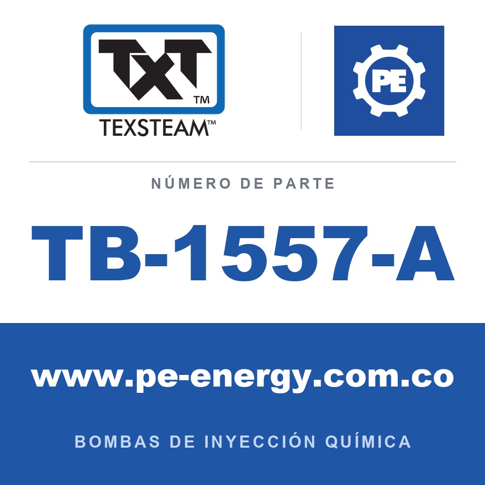 Texsteam TB-1557-A - Texsteam TB 1557-A - Componente de Cabezal del Cuerpo de Bomba