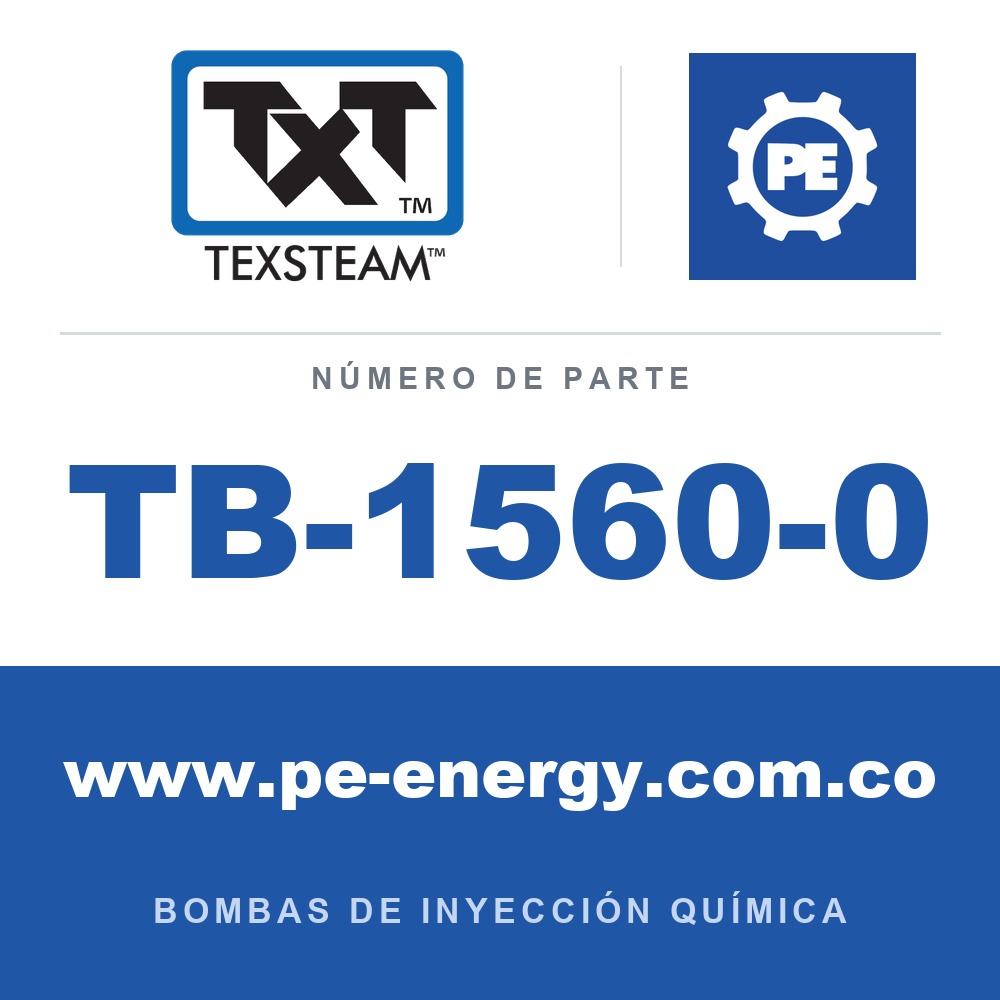 Texsteam TB-1560-0 - Texsteam TB 1560-0 - Componente de Cabezal del Cuerpo de Bomba