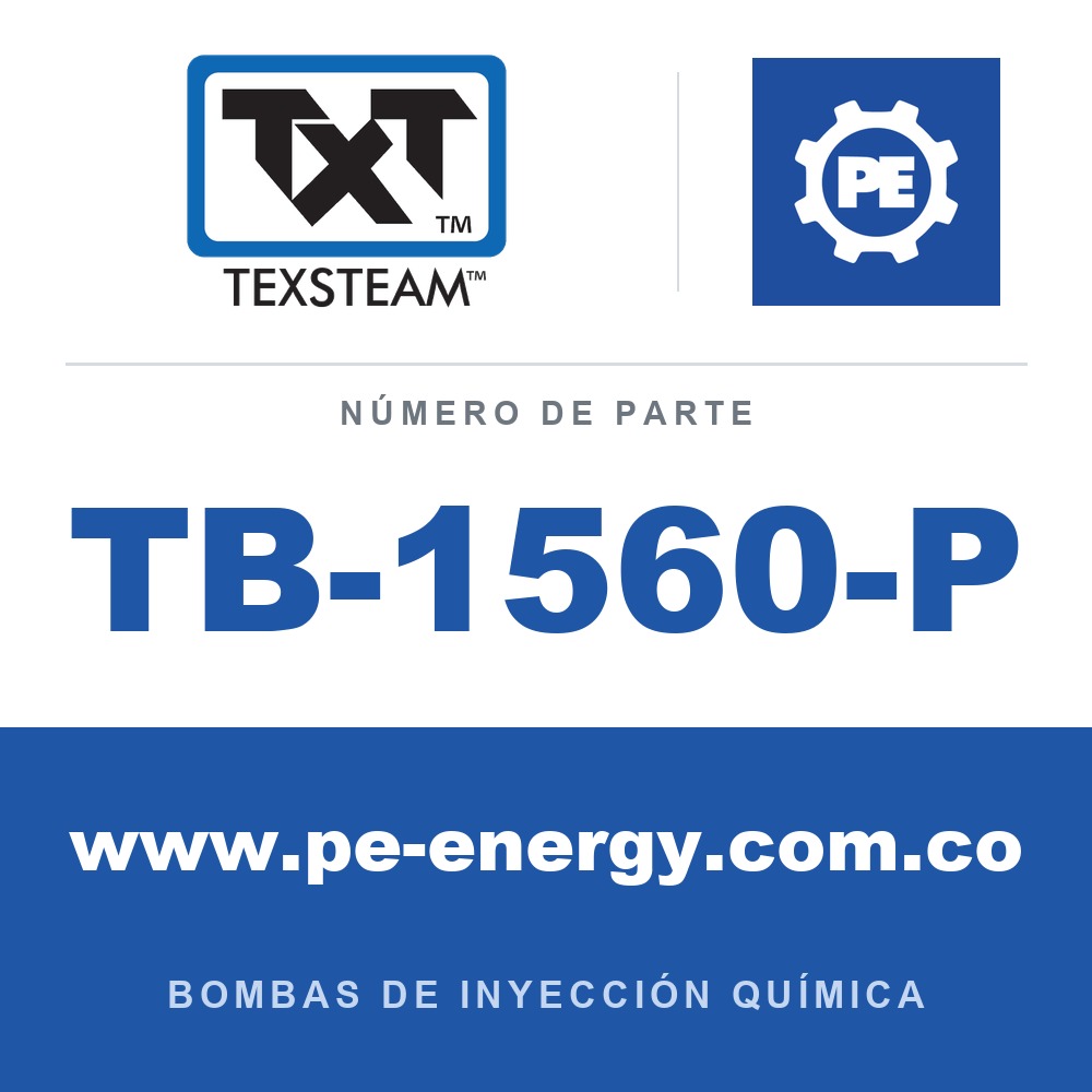 Texsteam TB-1560-P - Texsteam TB 1560-P - Componente de Cabezal del Cuerpo de Bomba
