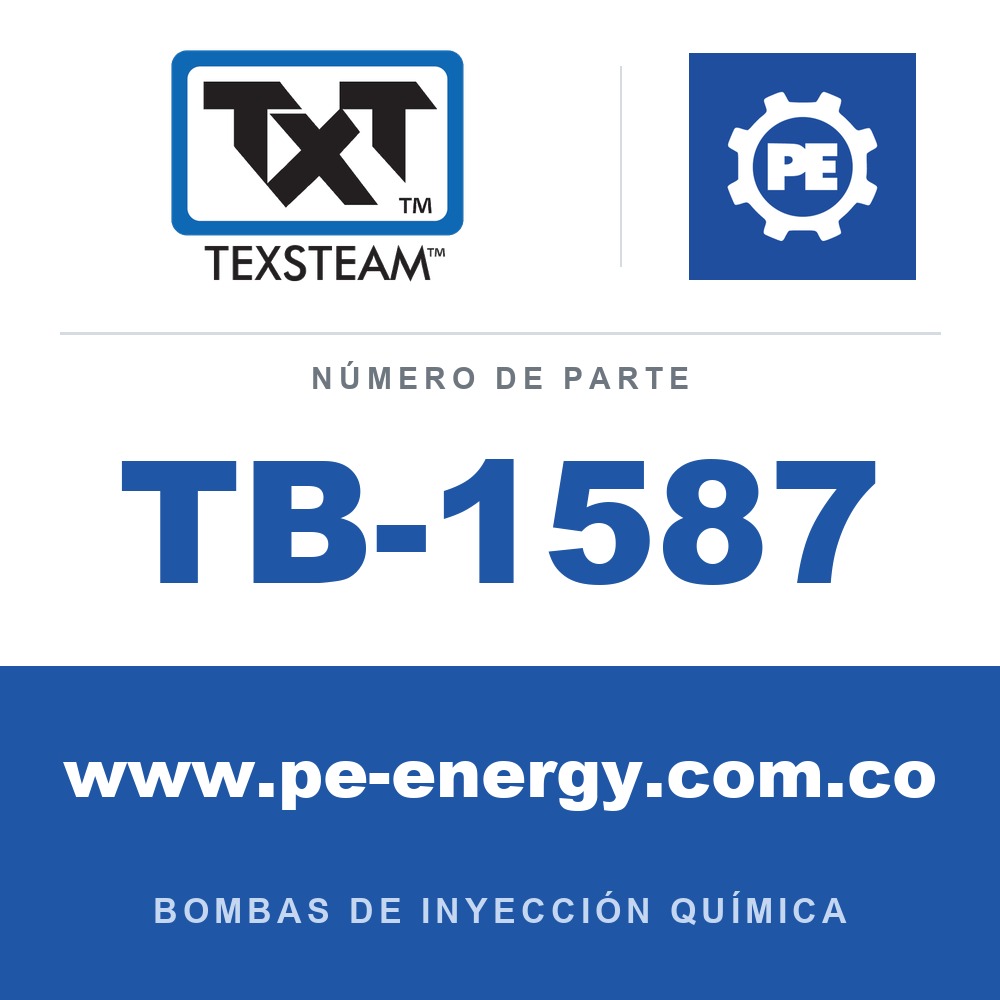 Texsteam TB-1587 - Texsteam TB 1587 - Componente del Cuerpo de Bomba