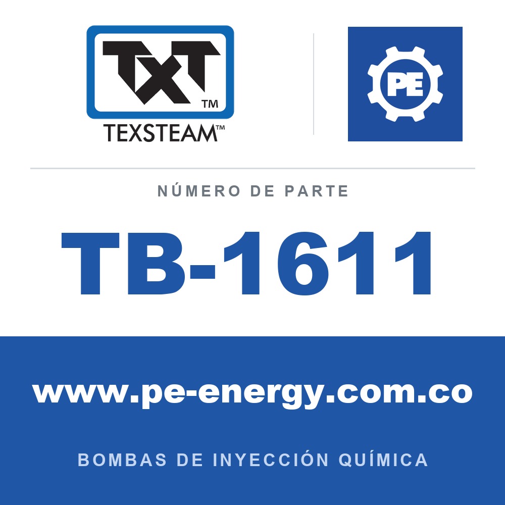 Texsteam TB-1611 - Texsteam TB 1611 - Componente del Cuerpo de Bomba
