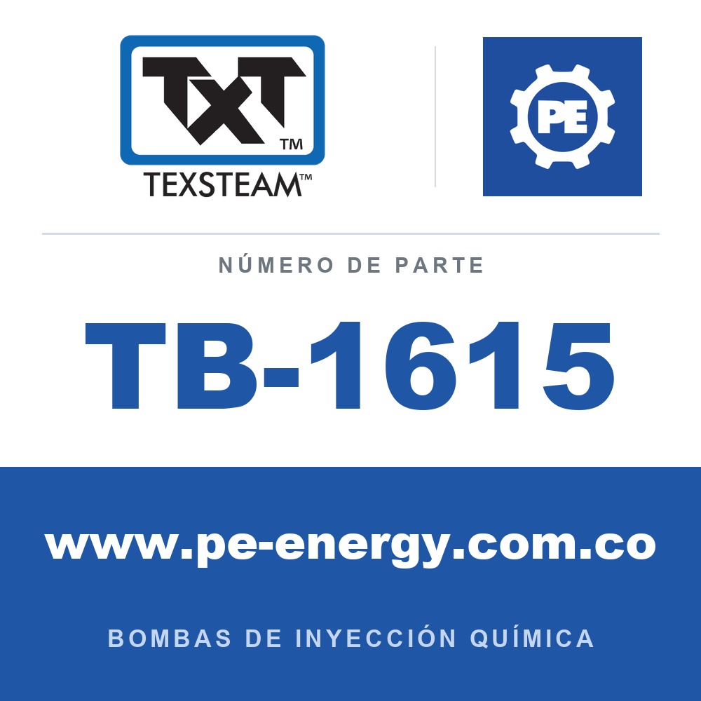Texsteam TB-1615 - Texsteam TB 1615 - Componente del Cuerpo de Bomba