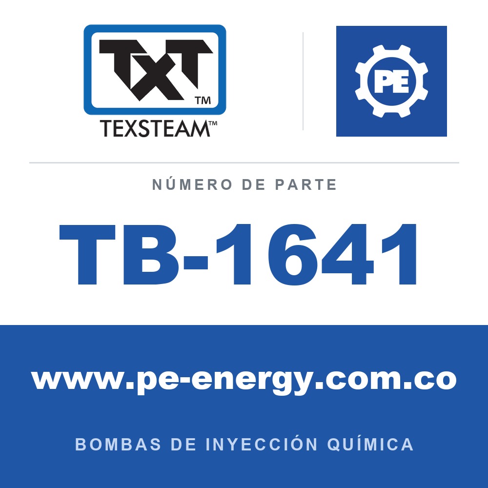 Texsteam TB-1641 - Texsteam TB 1641 - Componente del Cuerpo de Bomba