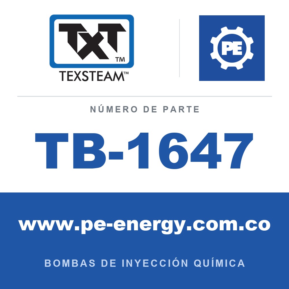 Texsteam TB-1647 - Texsteam TB 1647 - Componente del Cuerpo de Bomba