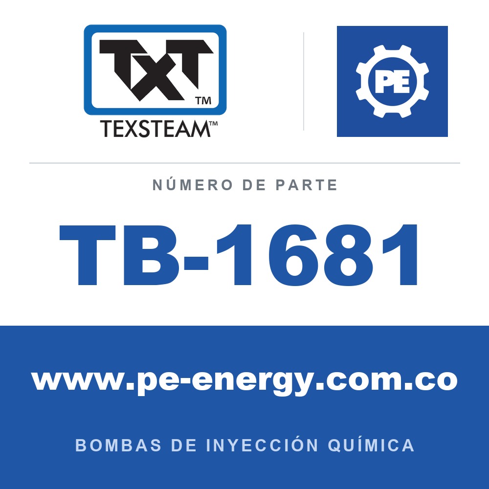 Texsteam TB-1681 - Texsteam TB 1681 - Componente del Cuerpo de Bomba