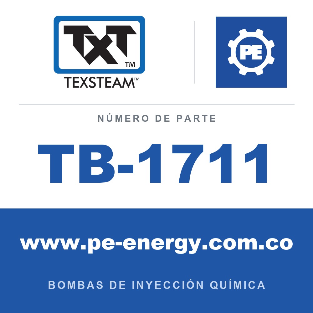 Texsteam TB-1711 - Texsteam TB 1711 - Componente del Cuerpo de Bomba