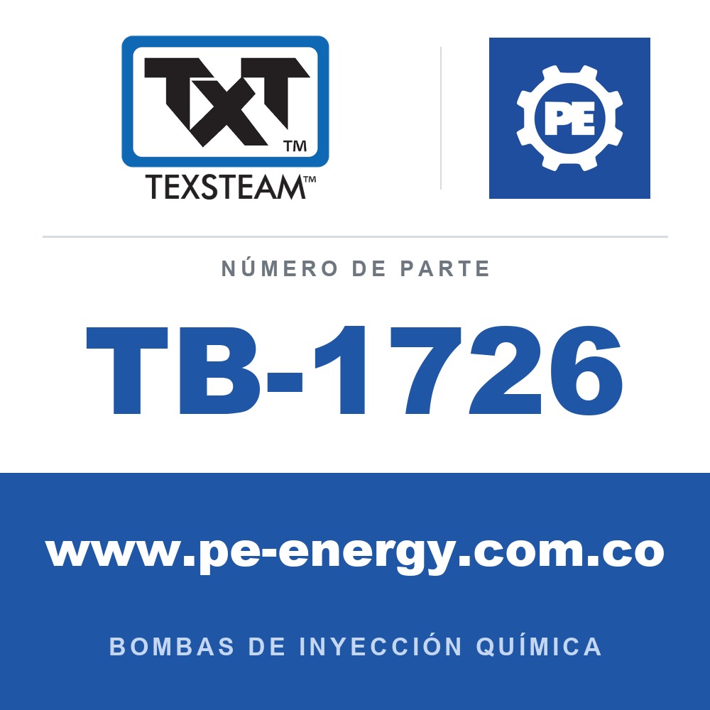 Texsteam TB-1726 - Texsteam TB 1726 - Componente del Cuerpo de Bomba