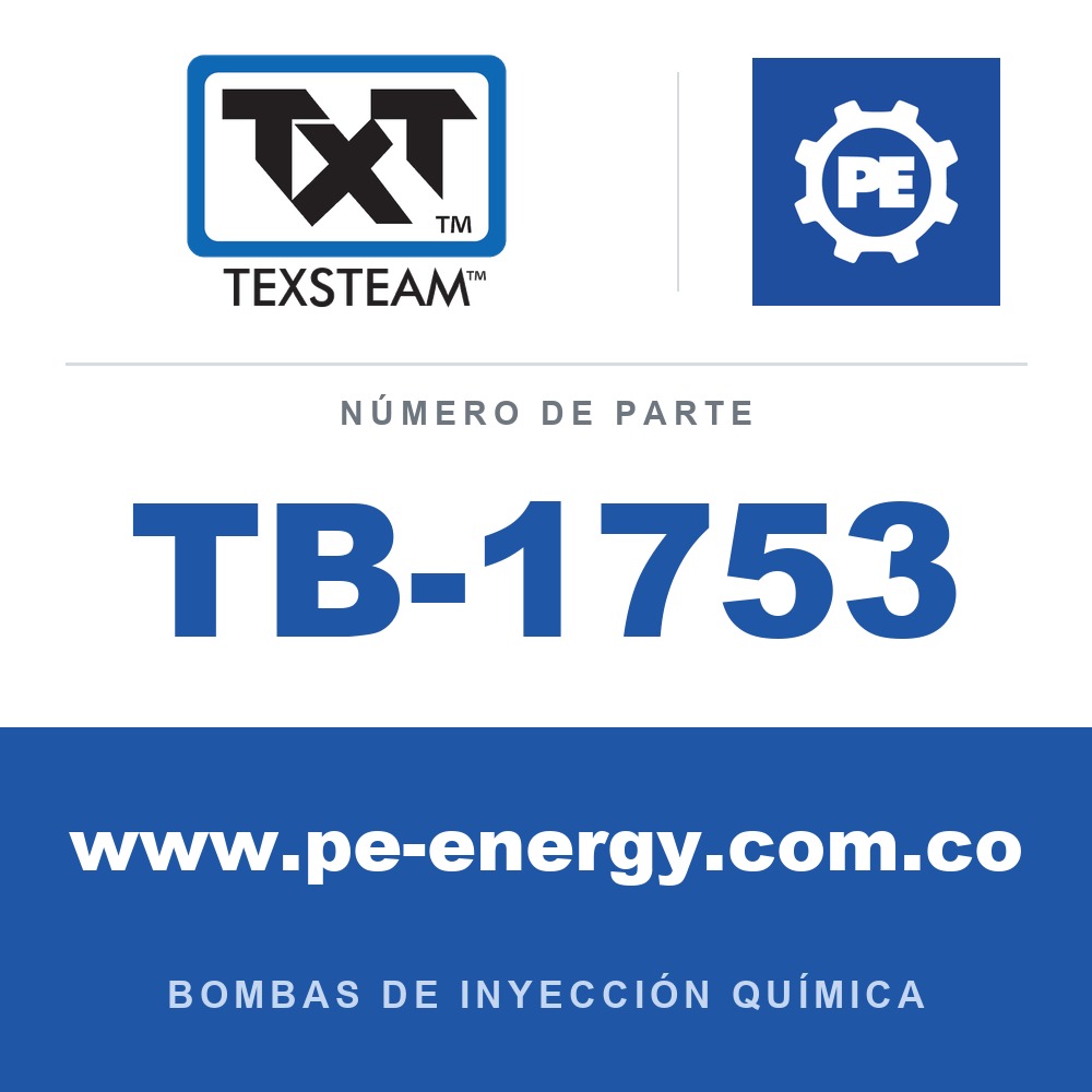 Texsteam TB-1753 - Texsteam TB 1753 - Componente del Cuerpo de Bomba