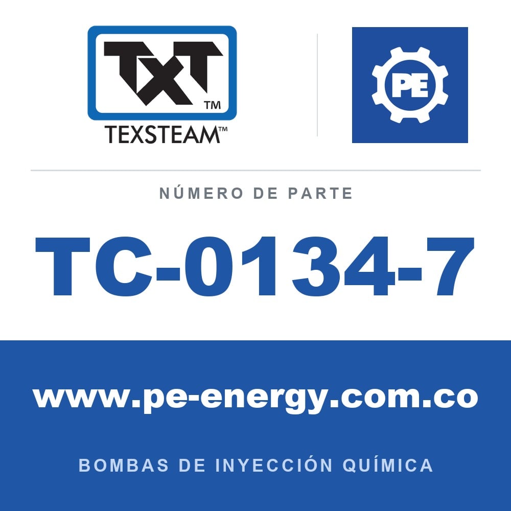 Texsteam TC-0134-7 - Texsteam TC 0134-7 - Cabezal de Bomba para Bomba de Inyección Química