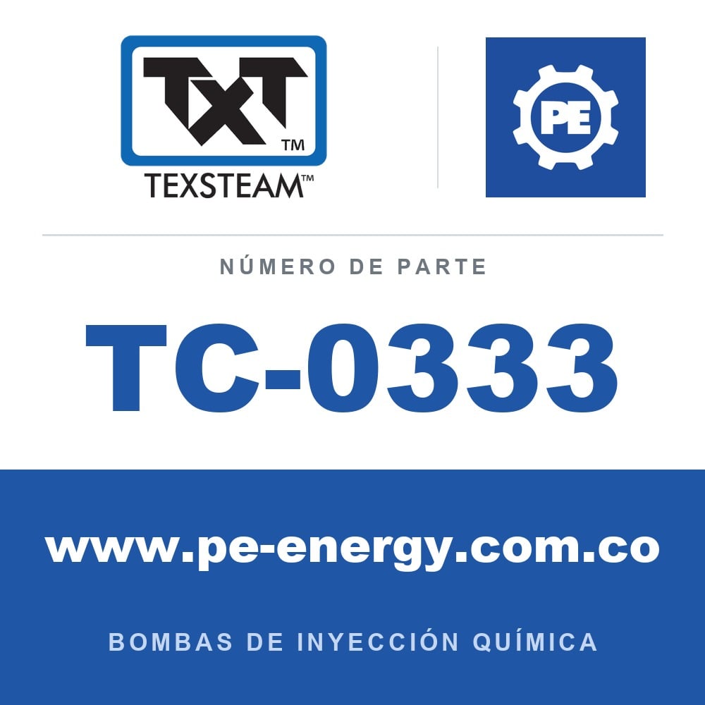 Texsteam TC-0333 - Texsteam TC 0333 - Componente de Ensamble de Bomba