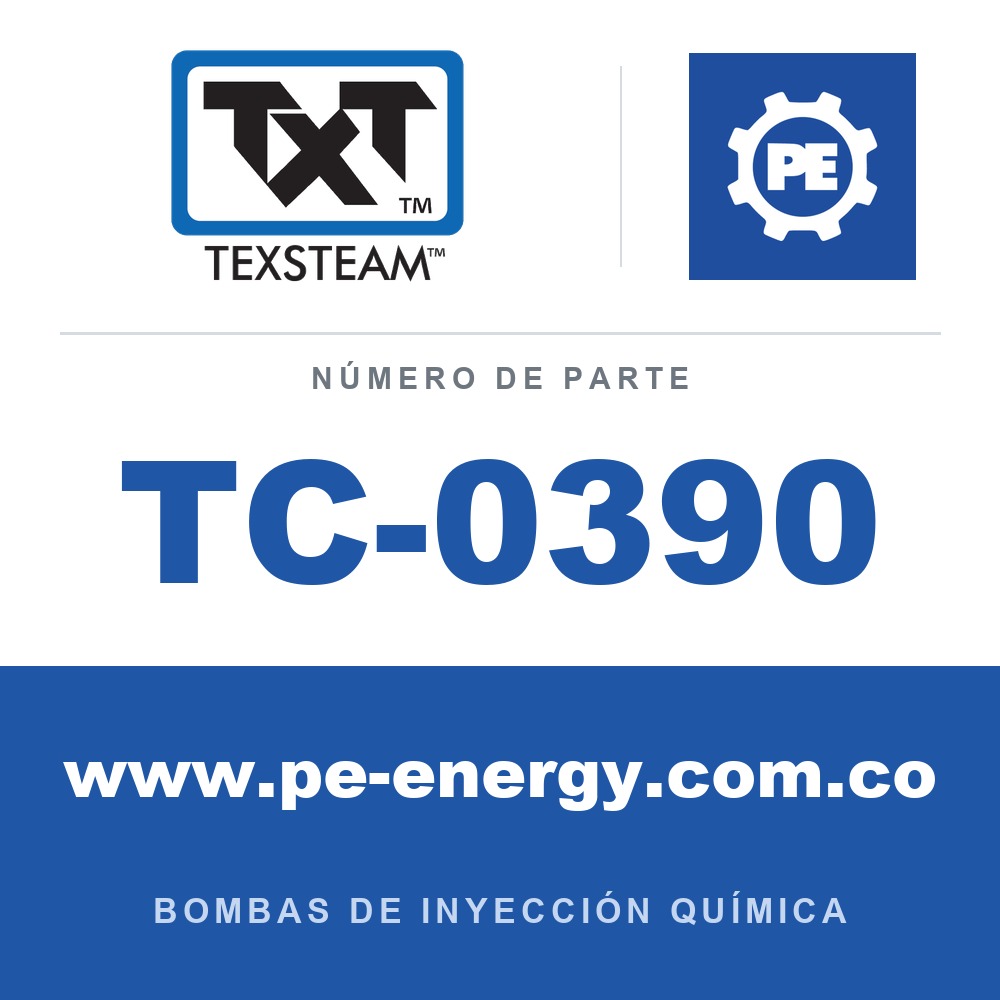 Texsteam TC-0390 - Texsteam TC 0390 - Componente de Ensamble de Bomba