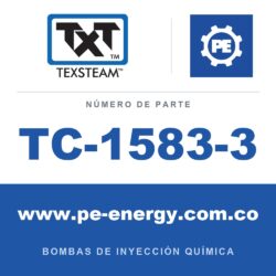 Texsteam TC-1583-3 - Texsteam TC 1583-3 - Cabezal de Bomba para Bomba de Inyección Química