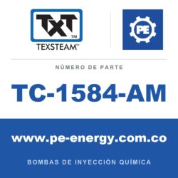 Texsteam TC-1584-AM - Texsteam TC 1584-AM - Cabezal de Bomba para Bomba de Inyección Química