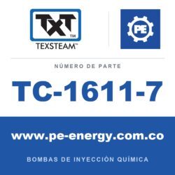Texsteam TC-1611-7 - Texsteam TC 1611-7 - Cabezal de Bomba para Bomba de Inyección Química