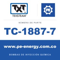 Texsteam TC-1887-7 - Texsteam TC 1887-7 - Cabezal de Bomba para Bomba de Inyección Química