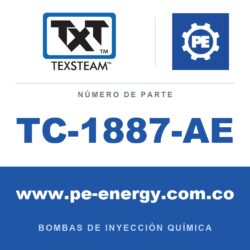 Texsteam TC-1887-AE - Texsteam TC 1887-AE - Cabezal de Bomba para Bomba de Inyección Química