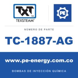 Texsteam TC-1887-AG - Texsteam TC 1887-AG - Cabezal de Bomba para Bomba de Inyección Química