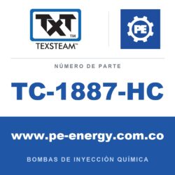 Texsteam TC-1887-HC - Texsteam TC 1887-HC - Cabezal de Bomba para Bomba de Inyección Química