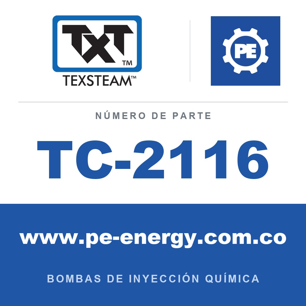 Texsteam TC-2116 - Texsteam TC 2116 - Componente de Ensamble de Bomba