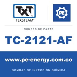 Texsteam TC-2121-AF - Texsteam TC 2121-AF - Cabezal de Bomba para Bomba de Inyección Química