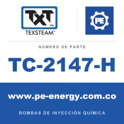 Texsteam TC-2147-H - Texsteam TC 2147-H - Cabezal de Bomba para Bomba de Inyección Química