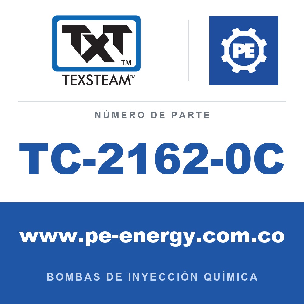 Texsteam TC-2162-0C - Texsteam TC 2162-0C - Cabezal de Bomba para Bomba de Inyección Química