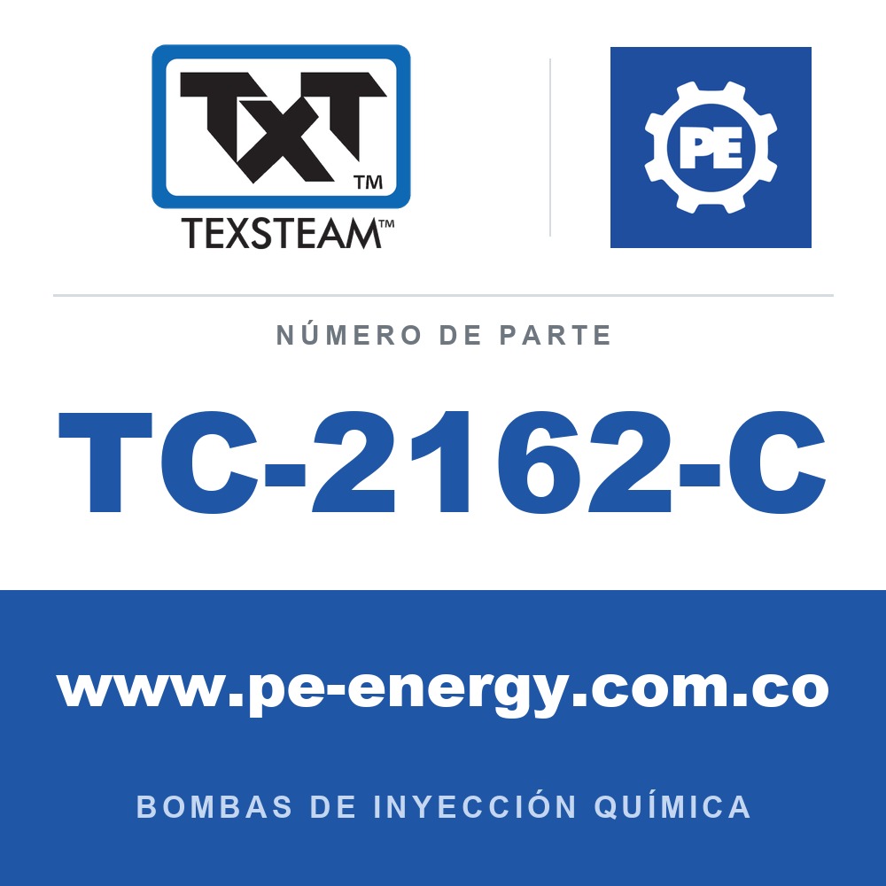 Texsteam TC-2162-C - Texsteam TC 2162-C - Cabezal de Bomba para Bomba de Inyección Química
