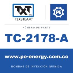 Texsteam TC-2178-A - Texsteam TC 2178-A - Cabezal de Bomba para Bomba de Inyección Química