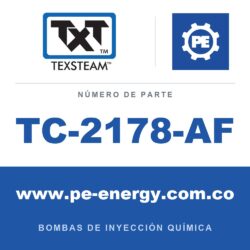 Texsteam TC-2178-AF - Texsteam TC 2178-AF - Cabezal de Bomba para Bomba de Inyección Química
