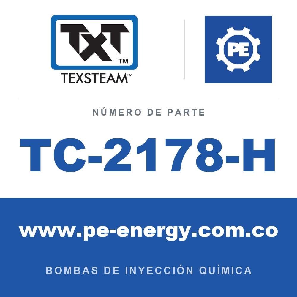 Texsteam TC-2178-H - Texsteam TC 2178-H - Cabezal de Bomba para Bomba de Inyección Química