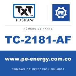 Texsteam TC-2181-AF - Texsteam TC 2181-AF - Cabezal de Bomba para Bomba de Inyección Química