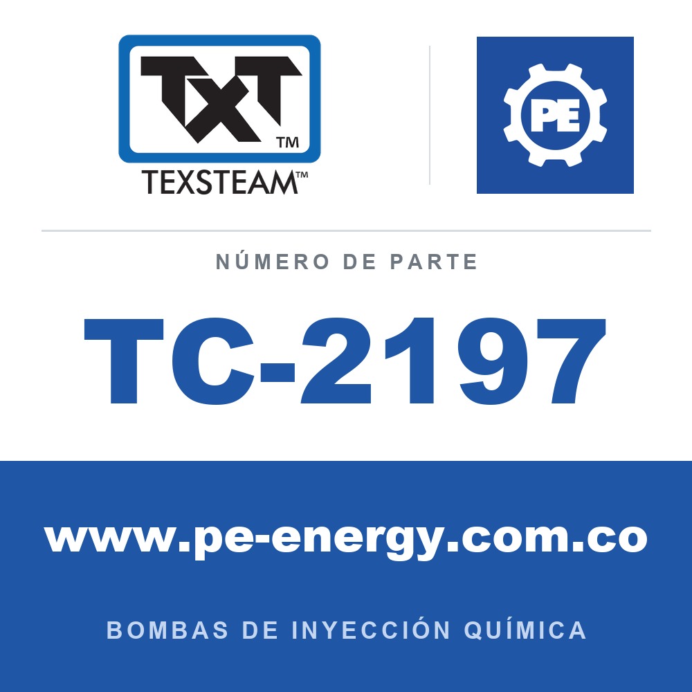 Texsteam TC-2197 - Texsteam TC 2197 - Componente de Ensamble de Bomba