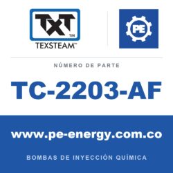 Texsteam TC-2203-AF - Texsteam TC 2203-AF - Cabezal de Bomba para Bomba de Inyección Química