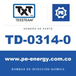 Texsteam TD-0314-0 - Texsteam TD 0314-0 - Componente de Émbolo para Bomba de Inyección Química