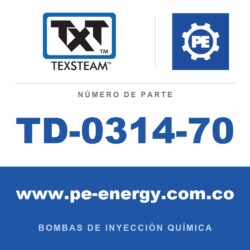 Texsteam TD-0314-70 - Texsteam TD 0314-70 - Componente de Émbolo para Bomba de Inyección Química