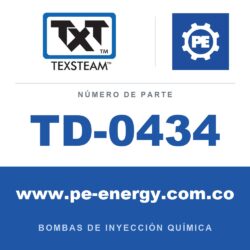 Texsteam TD-0434 - Texsteam TD 0434 - Componente de Émbolo para Bomba de Inyección Química