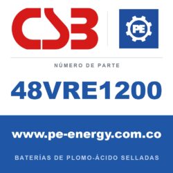 CSB Battery 48VRE1200 - CSB 48VRE1200 Sistema de batería de energía renovable 48V 1200Ah 57.6kWh